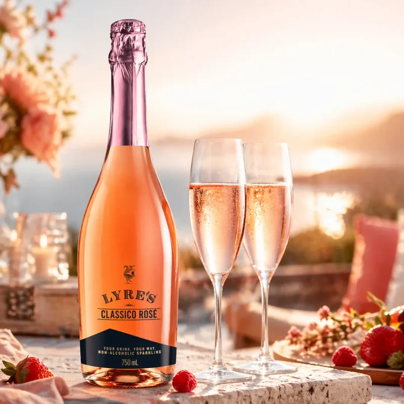 Lyre's alkoholfrei - Classico Rosé Prosecco - Alkoholfrei Alternative zu Sekt