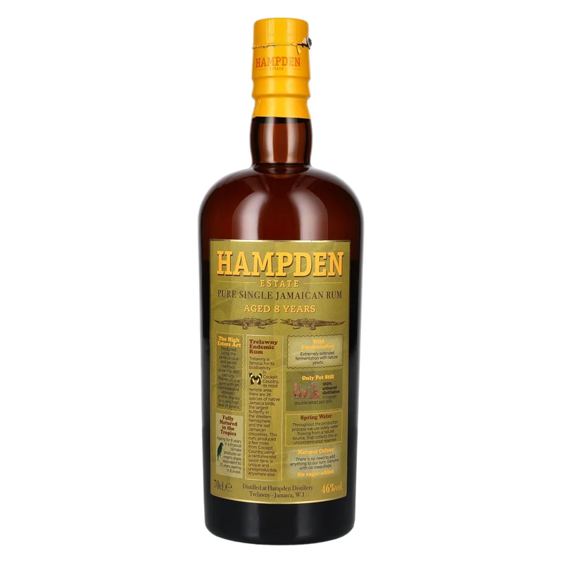 Hampden Estate 8 Years Old Pure Single Jamaican Rum 46% Vol. 0,7l