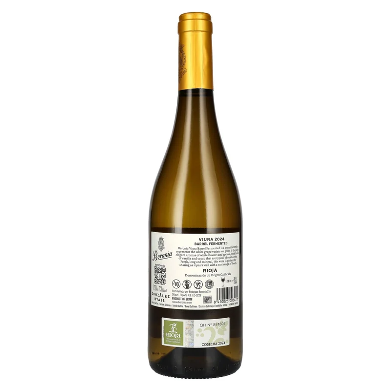 Beronia Viura Barrel Fermented Rioja DOC 2024 13% Vol. 0,75l