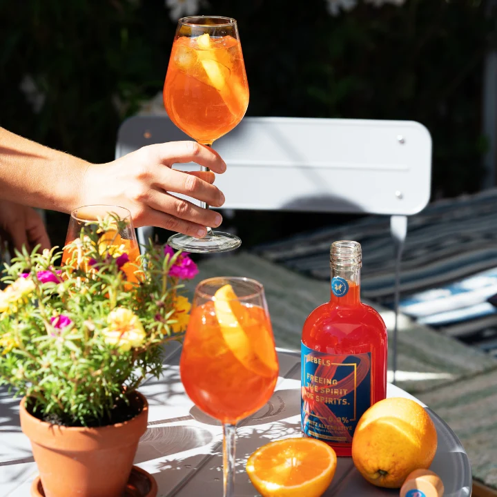 REBELS 0.0% ITALIAN SPRITZ - CELEBRATION SET (alcohol-free) with Sober Lover Sparkling