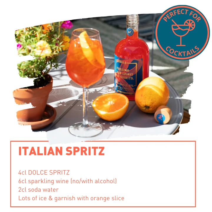 REBELS 0.0% ITALIAN SPRITZ - CELEBRATION SET (alcohol-free) with Sober Lover Sparkling