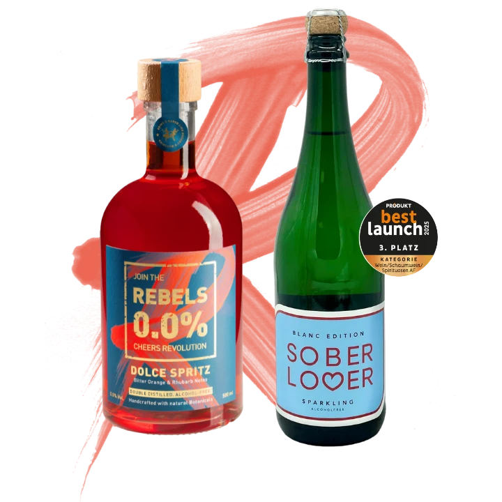 REBELS 0.0% ITALIAN SPRITZ-SET (alcohol-free) - NEW with Sober Lover Sparkling Wine