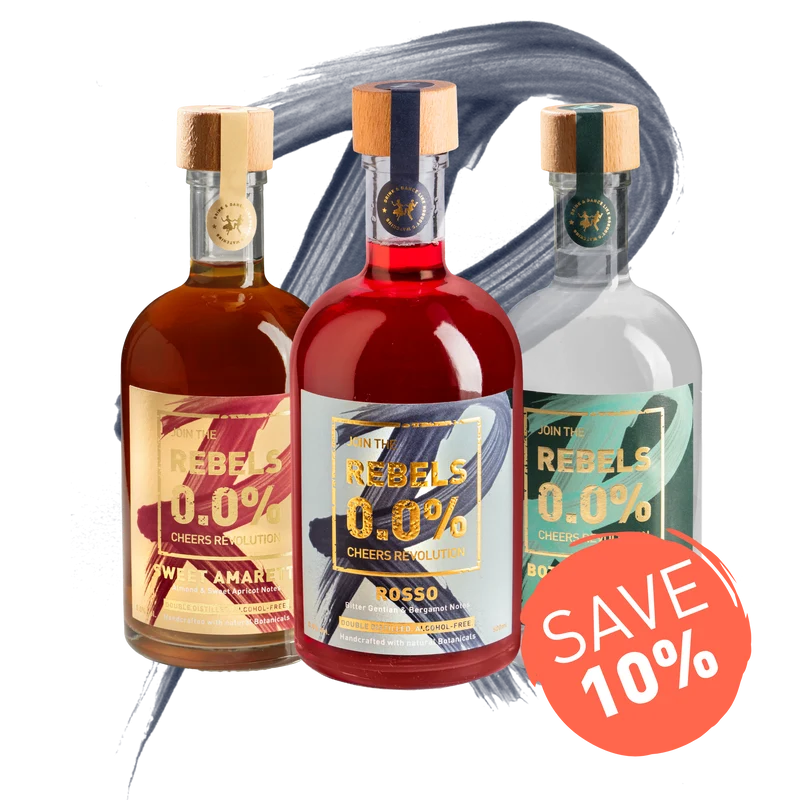 REBELS 0.0% BESTSELLER TRIO with ROSSO (alcohol-free)