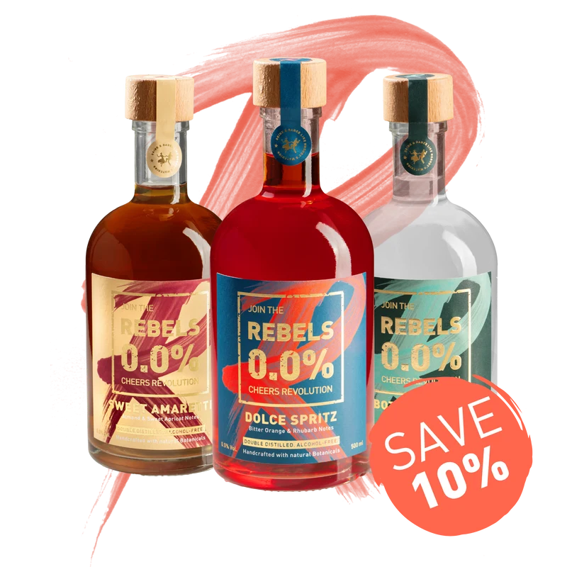 REBELS 0.0% BESTSELLER TRIO with Spritz (alcohol-free)