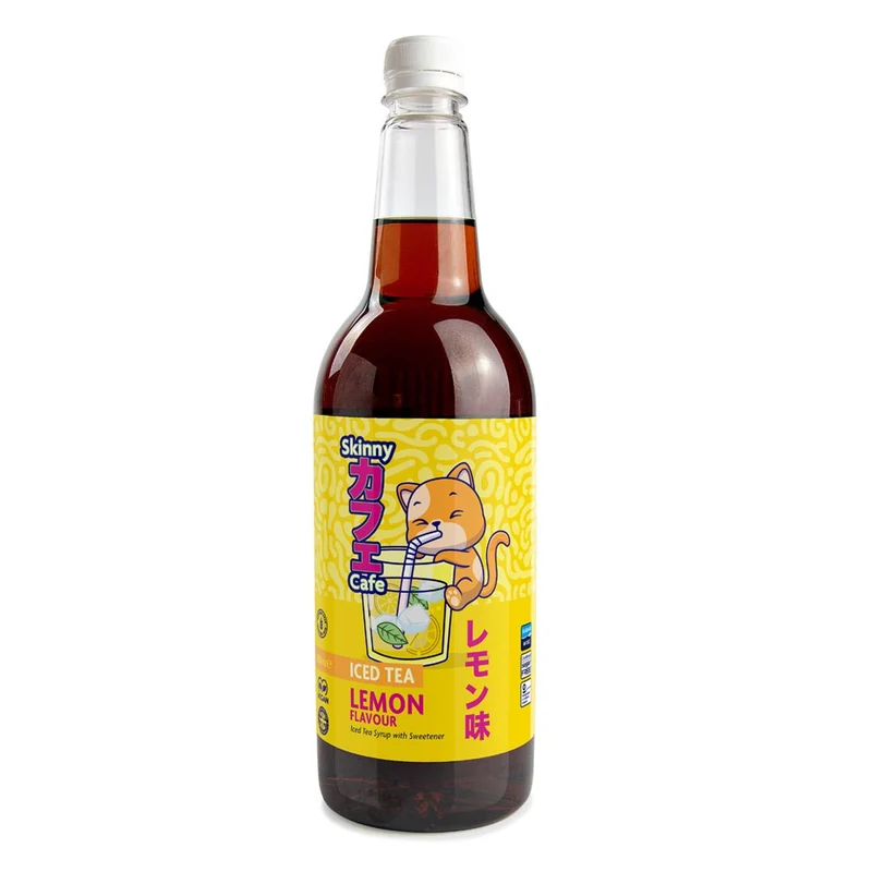 Skinny Caffe Eisteesirup mit Zitronengeschmack, zuckerfrei - 1 Liter
