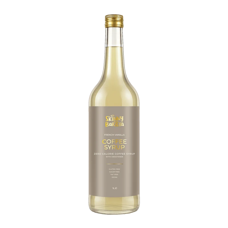 Premium Skinny Barista Kaffeesirup mit französischem Vanillegeschmack - 1 Liter