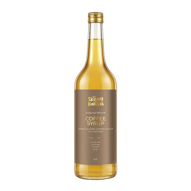 Premium Skinny Barista Haselnuss-Kaffeesirup - 1 Liter