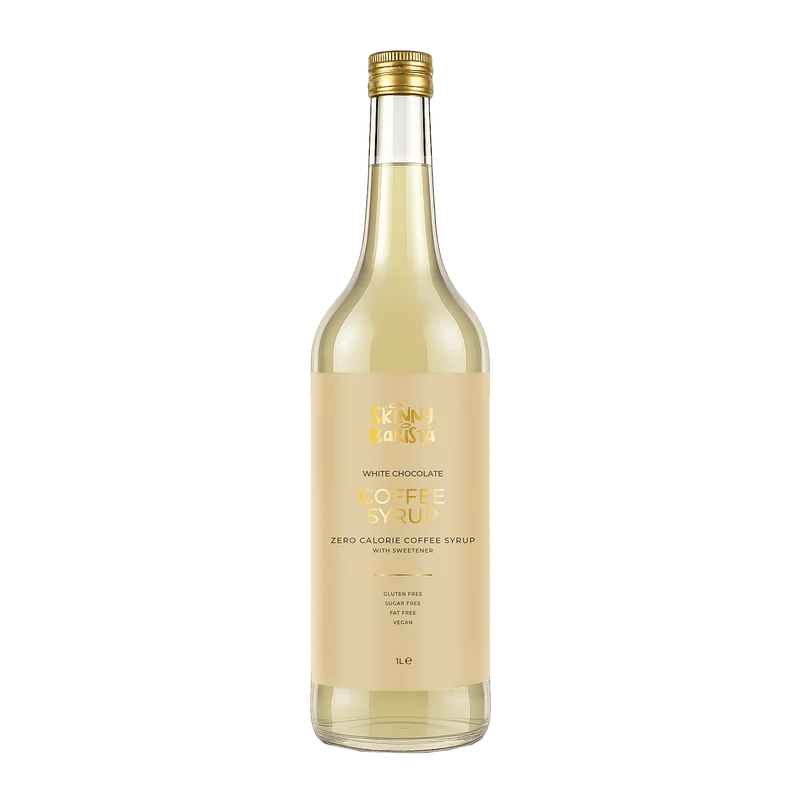 Premium Skinny Barista Kaffeesirup mit weißem Schokoladengeschmack - 1 Liter