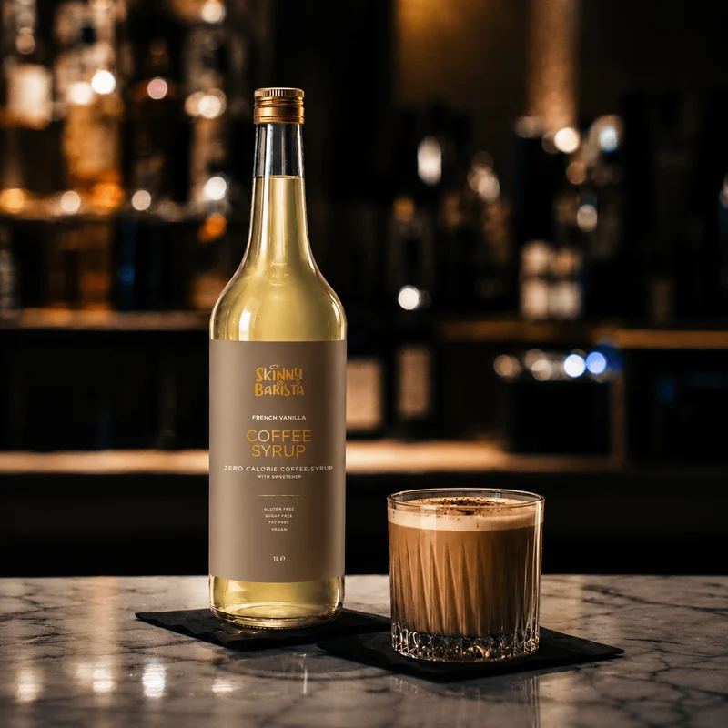 Premium Skinny Barista Kaffeesirup mit französischem Vanillegeschmack - 1 Liter