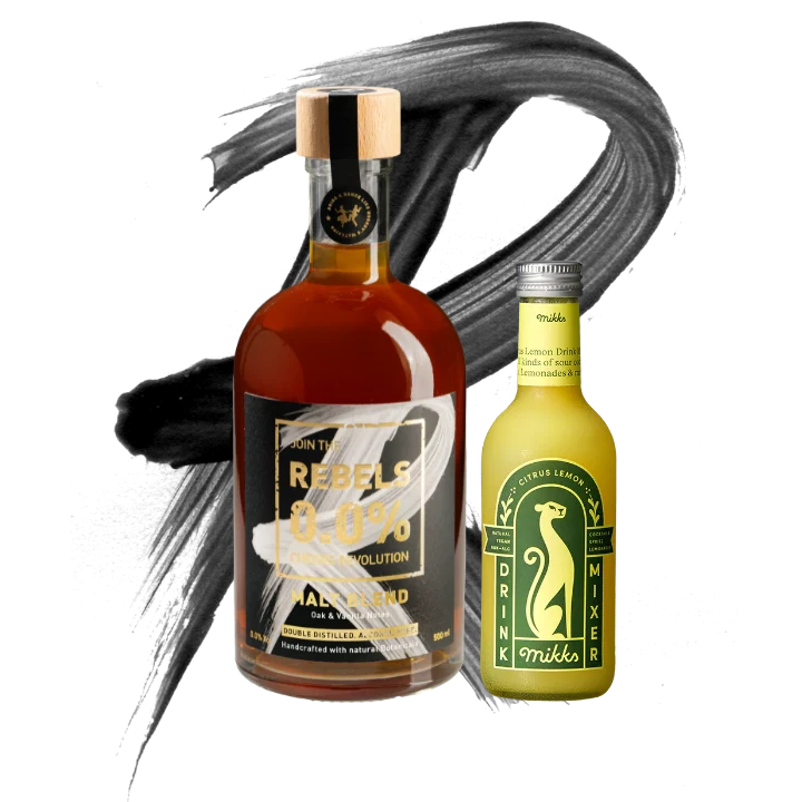 REBELS 0.0% WHISKEY SOUR - Perfect Cocktail Set (alcohol-free)