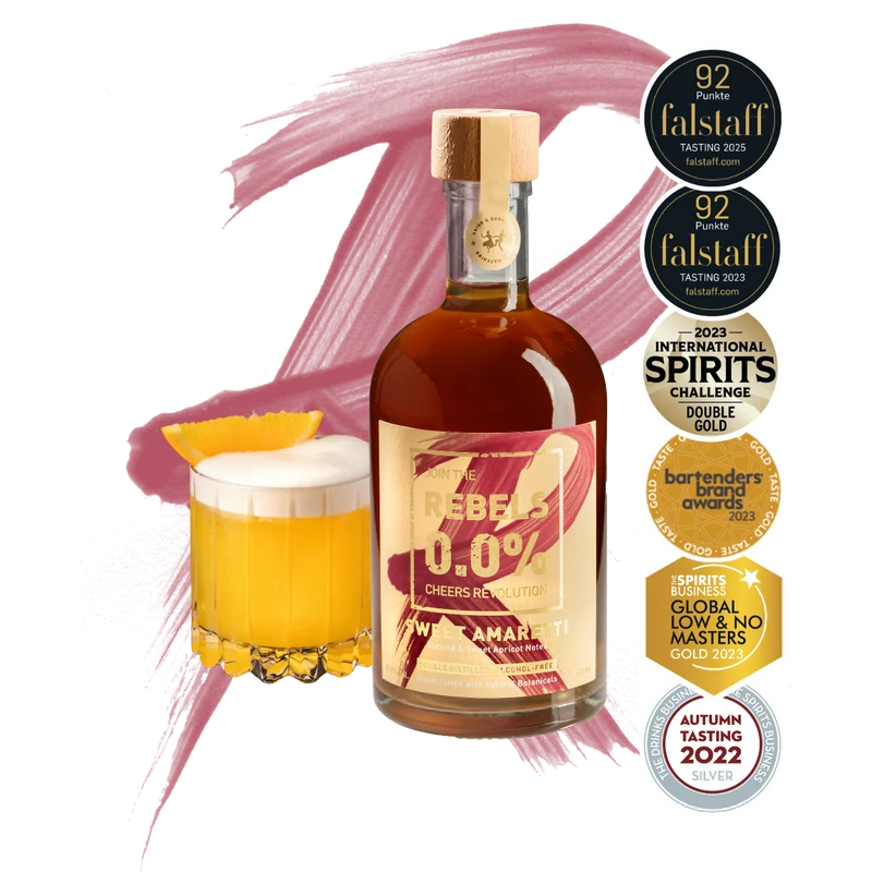 REBELS 0.0% SWEET AMARETTI (alcohol-free Amaretto)
