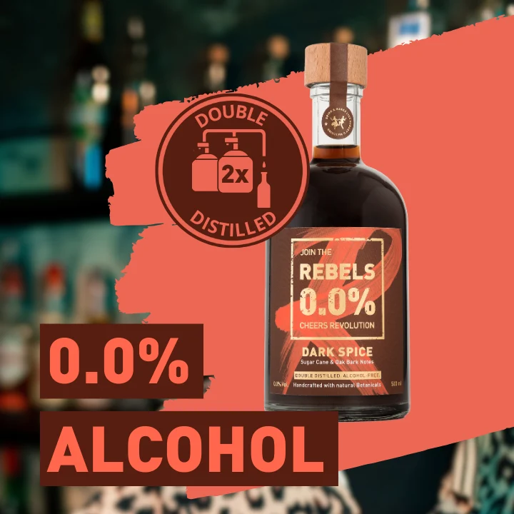 REBELS 0.0% DARK SPICE (alcohol-free dark spirit)