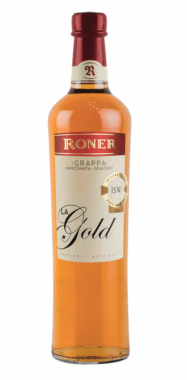 Roner Grappa La Gold aus Südtirol 0.7L