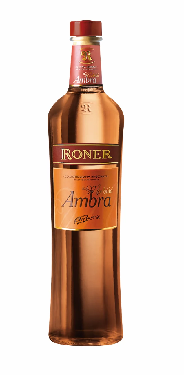 Roner Grappa Ambra La Morbida aus Südtirol 0.7L