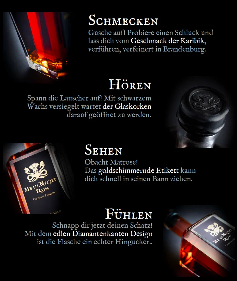 HeulNicht-Rum Caribbean Premium Black & Gold 0,7L