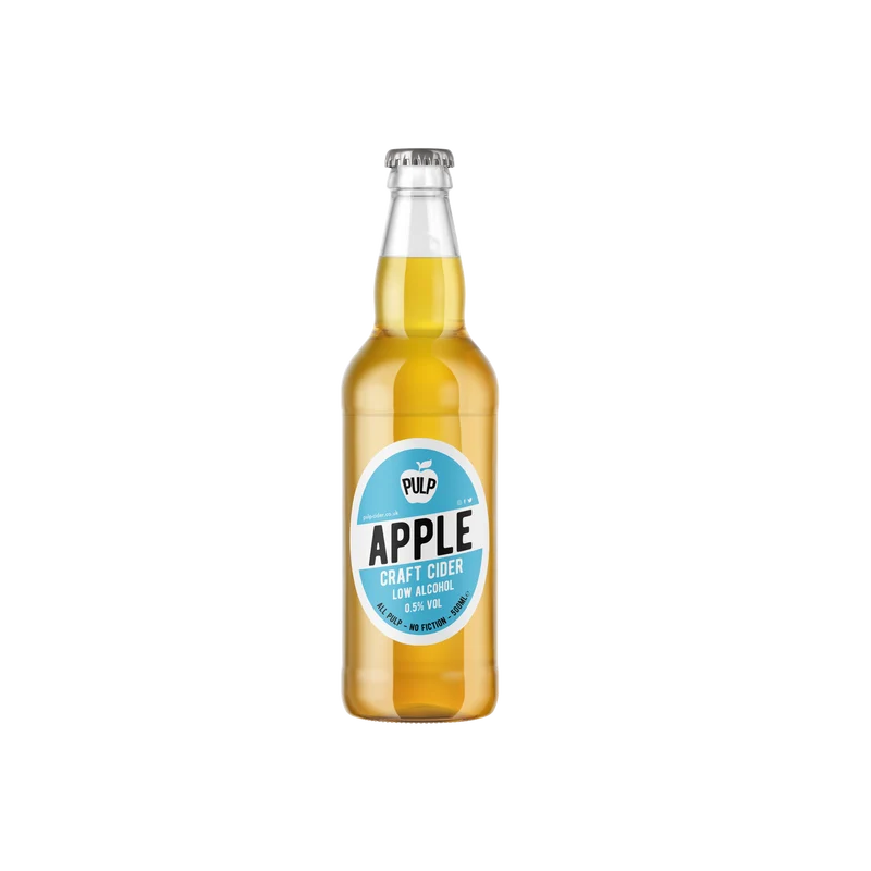 PULP Apple 0.5% Low Alcohol Cider 500ml Bottles