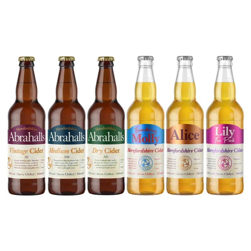 Mixed Cider Box 12 x 500ml bottles (6 x Apple, 6 x Fruit)