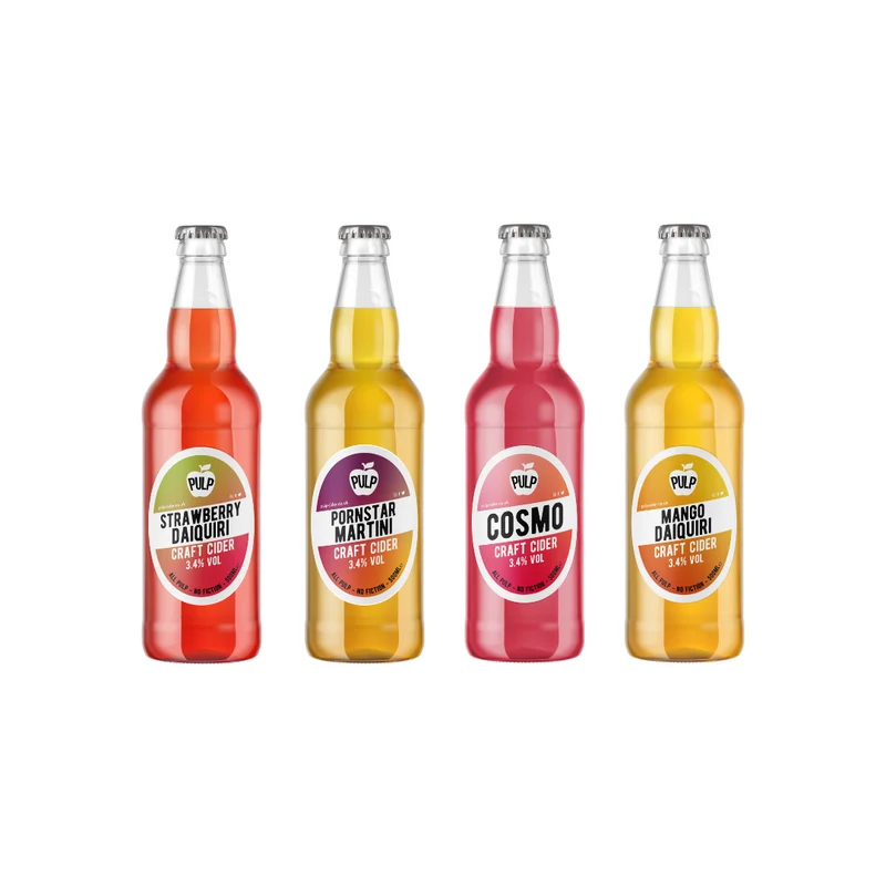 PULP Mixed Cocktail Cider Case 12 x 500ml Bottles