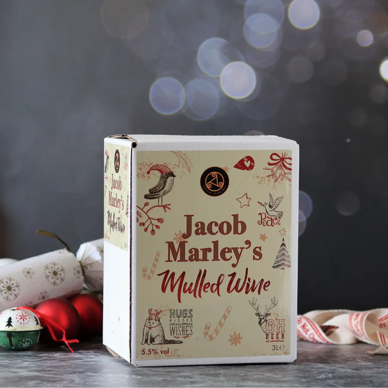 2 x Jacob Marley's Mulled Wine 5.5% 3L Box (5.27 Pints each)