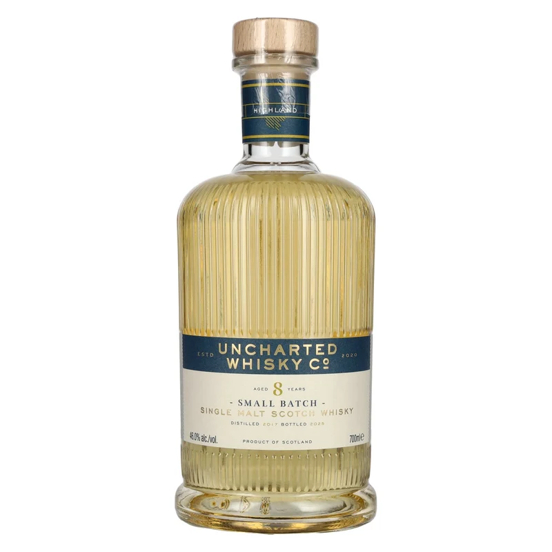 Uncharted Whisky Co 8 Years Old Small Batch Single Malt Scotch Whisky 2017 46% Vol. 0,7l