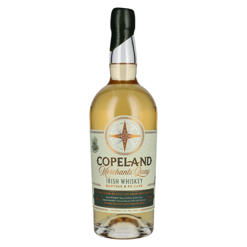 Copeland Distillery Merchant's Quay Banyuls & PX Cask Green Label Irish Whiskey 40% Vol. 0,7l