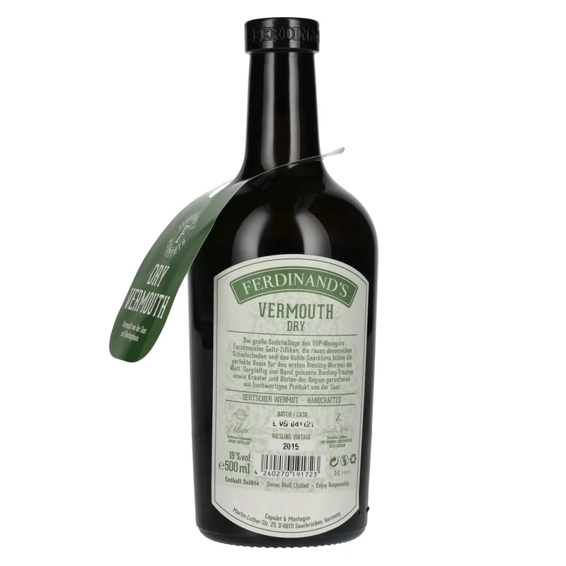 Ferdinand's Vermouth DRY Riesling Vintage 2015 18% Vol. 0,5l