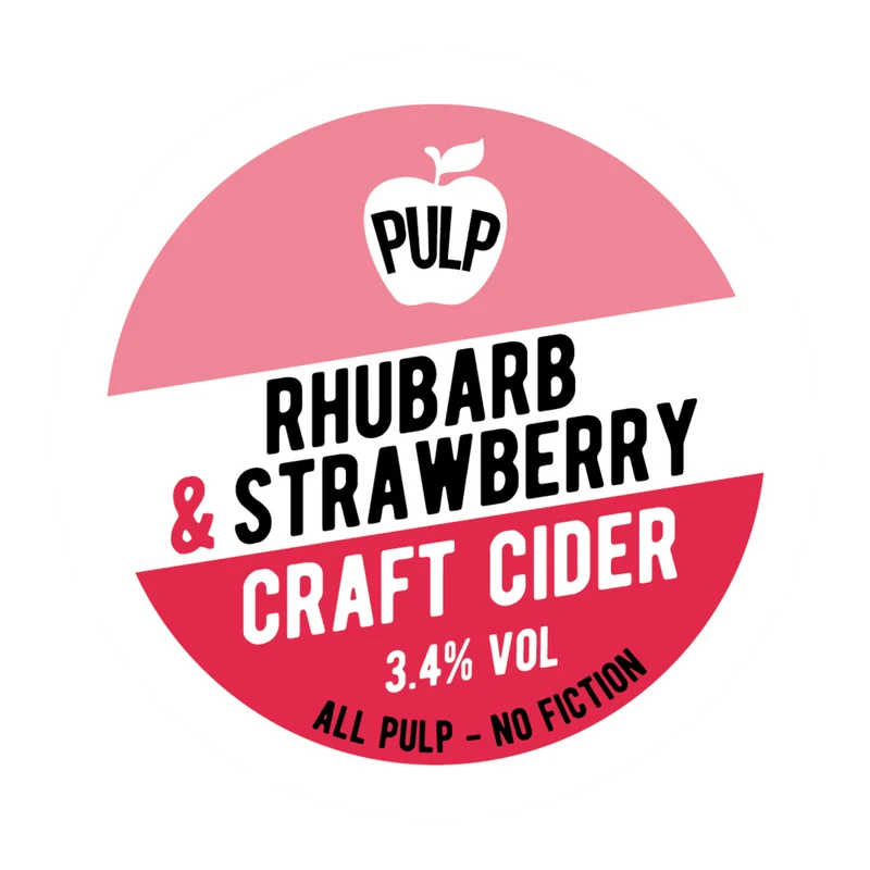 PULP Rhubarb & Strawberry Cider 3.4% 20L BIB (35 Pints)