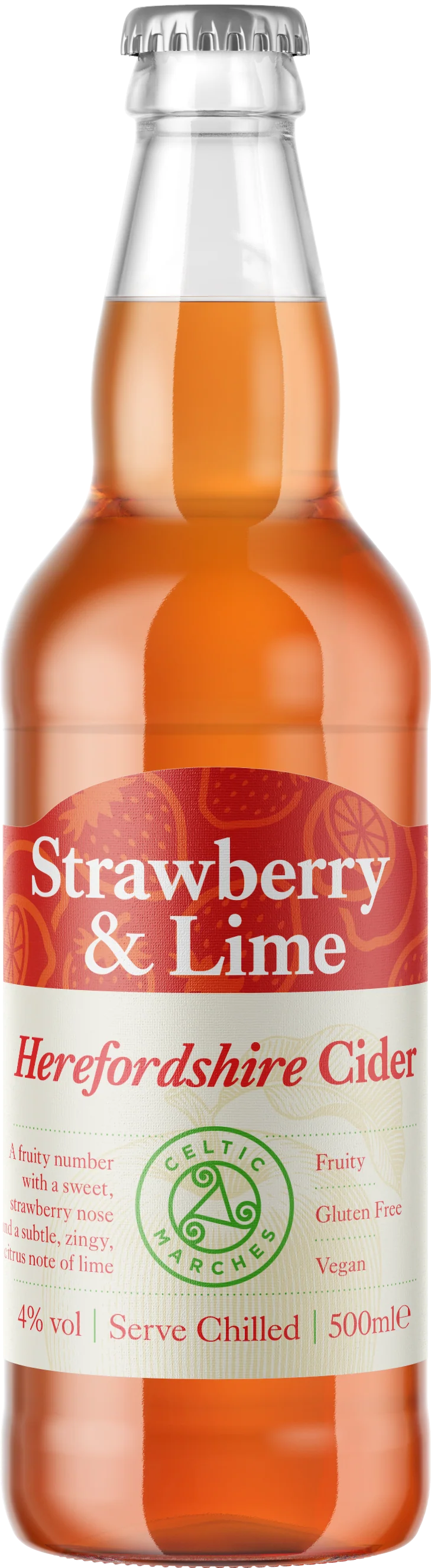 Strawberry & Lime 4% 500ml Bottles