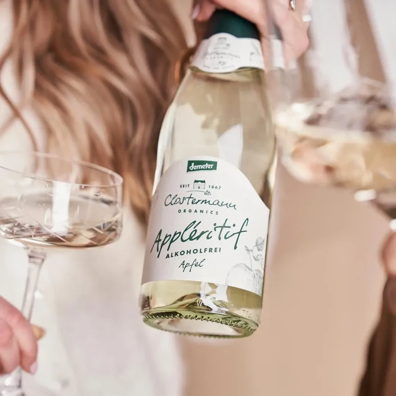 Clostermann - Appléritif Apfel - alkoholfreie Alternative zu Sekt