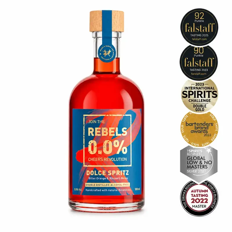 Rebels 0,0% - Dolce Spritz - Alkoholfreie Alternative zu Spritz