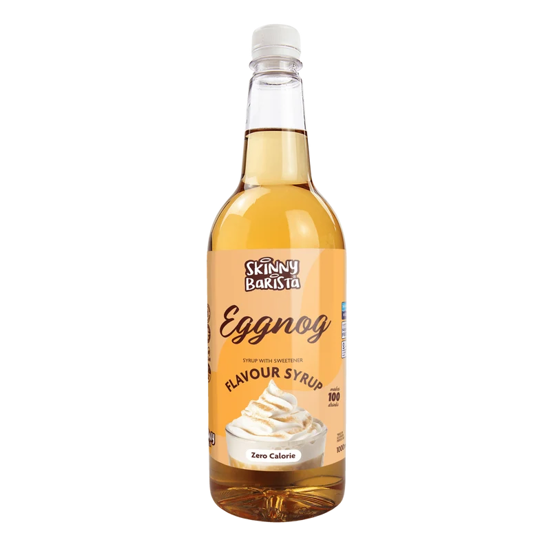 Sirup mit Eierlikörgeschmack – kalorienfreier, zuckerfreier Skinny Coffee – 1 Liter
