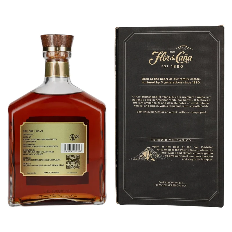 Flor de Caña 18 Years Old Family Legacy 40% Vol. 0,7l in Geschenkbox