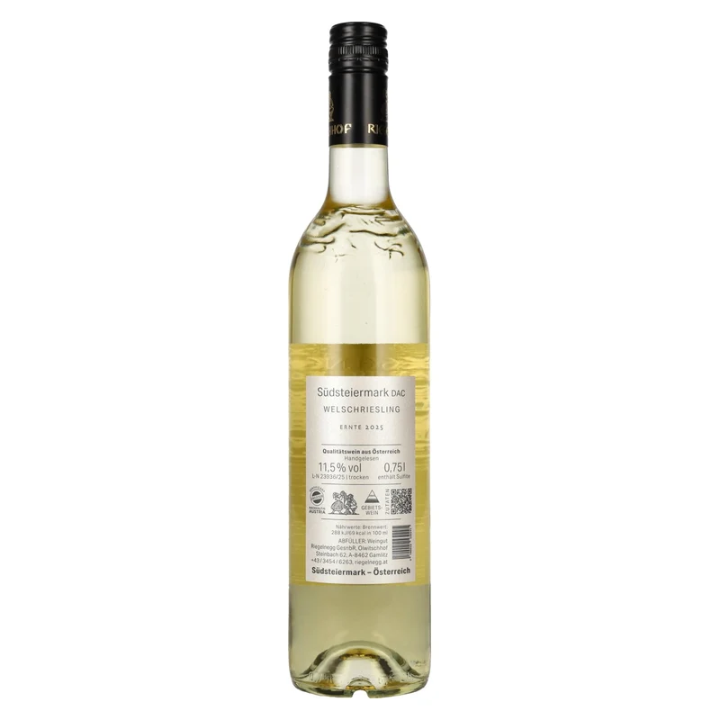 Riegelnegg Welschriesling Südsteiermark DAC 2025 11,5% Vol. 0,75l