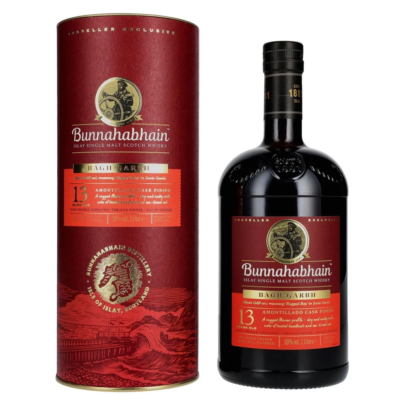 Bunnahabhain 13 Years Old BÀGH GARBH Islay Single Malt Scotch Whisky 50% Vol. 1l in Geschenkbox