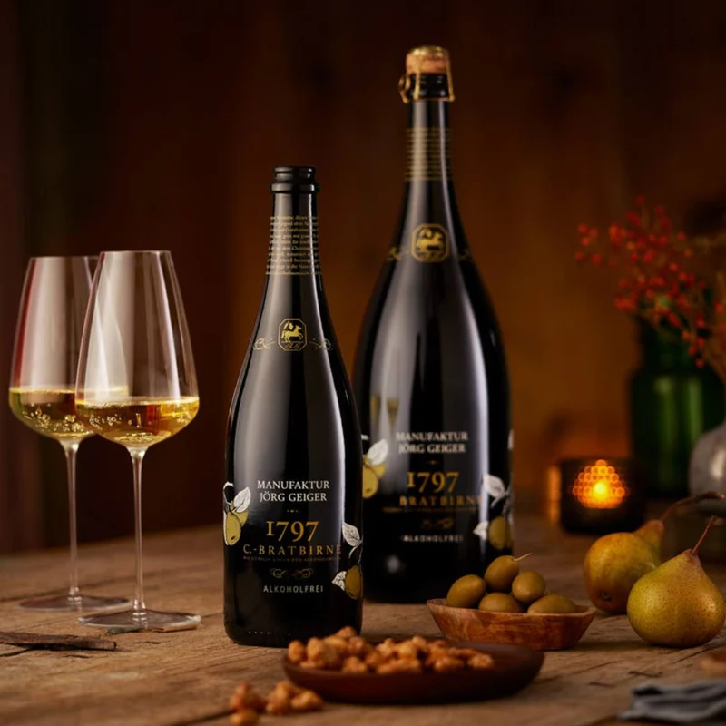 Jörg Geiger- 1,5l Magnumflasche mit Geschenkbox - Edel Schaumwein alkoholfrei