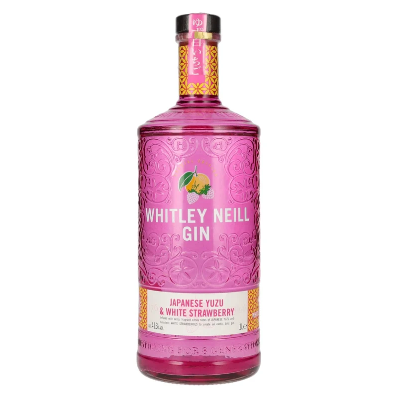 Whitley Neill JAPANESE YUZU & WHITE STRAWBERRY GIN 41,3% Vol. 1l