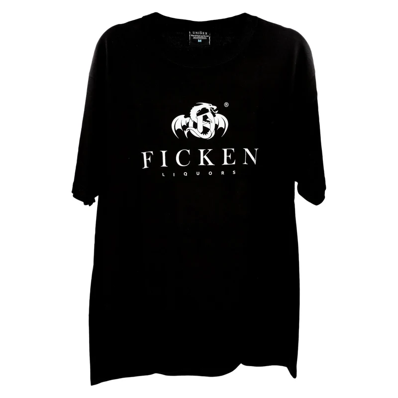 Ficken Liquors T-Shirt Herren Größe M schwarz