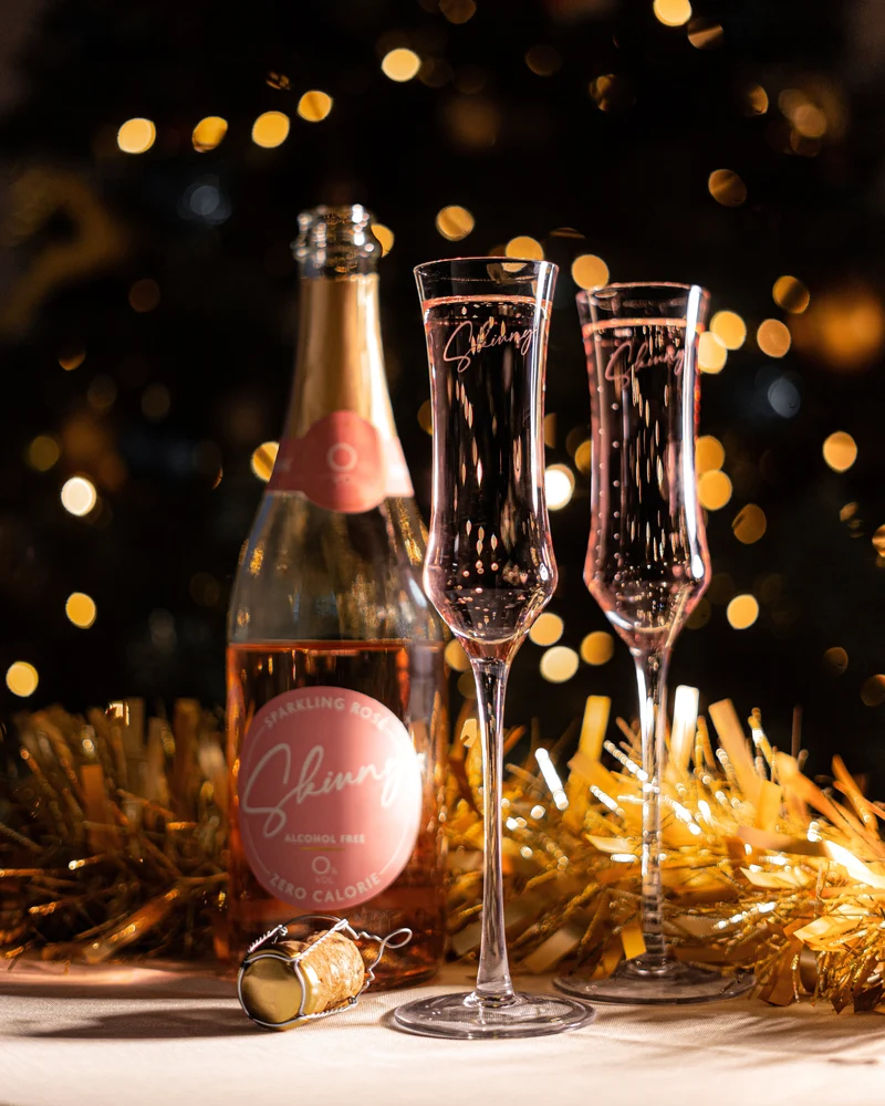 Skinny Sparkling Rose Prosecco, alkoholfrei, mit Geschenkbox – 75 cl
