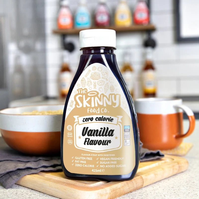 Vanille Null Kalorien Zuckerfreier Skinny Sirup – 425 ml
