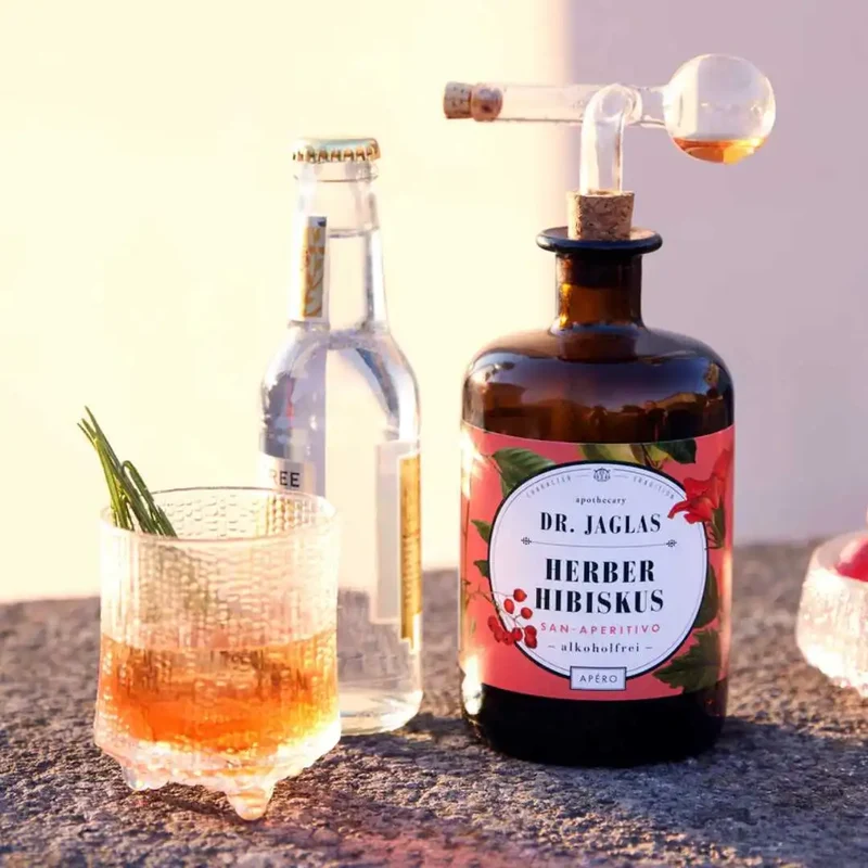 Dr. Jaglas - Herber Hibiskus - alkoholfreier Aperitif