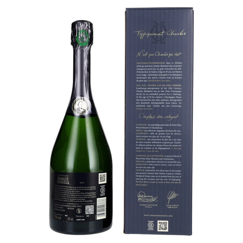 Charles Heidsieck Brut Réserve 12% Vol. 0,75l in Geschenkbox