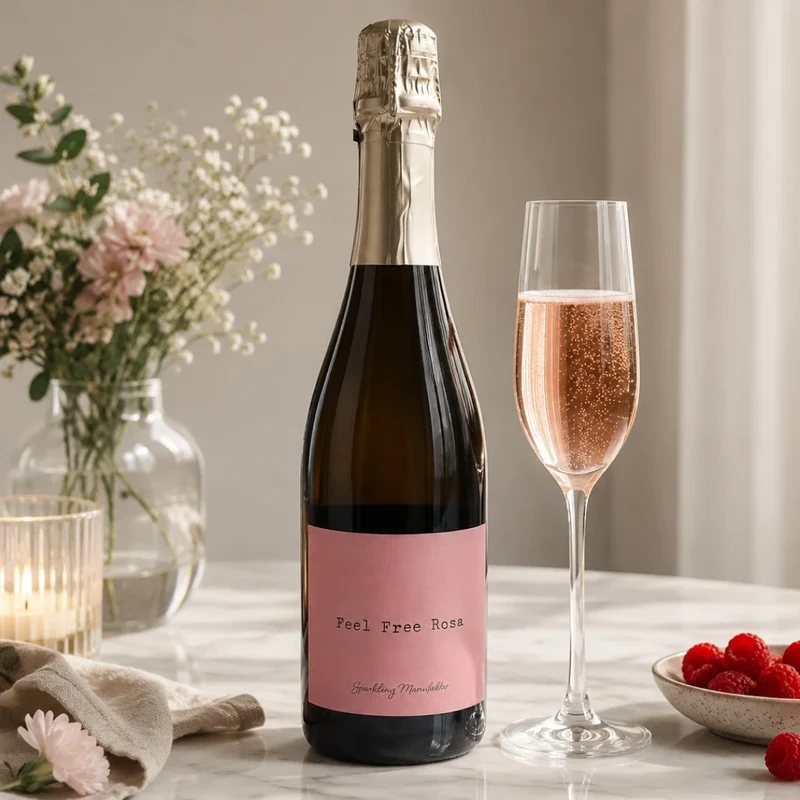 SM Sekt Manufaktur - Free Rosa - Alkoholfreie Alternative zu Sekt