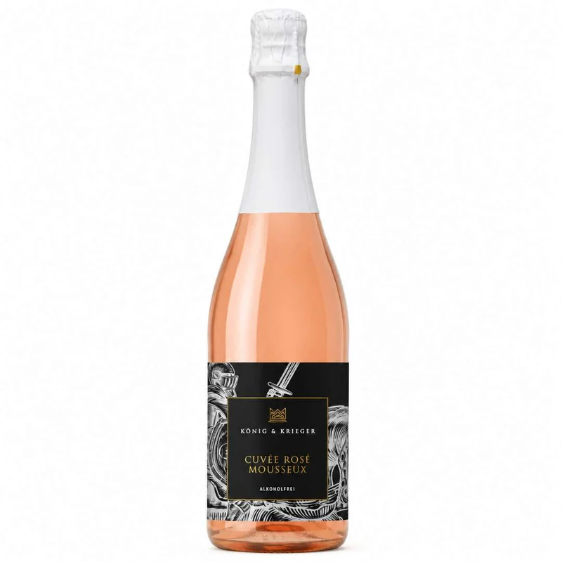 König & Krieger - Cuvée Rosé Mousseux - alkoholfreie Alternative zu Sekt