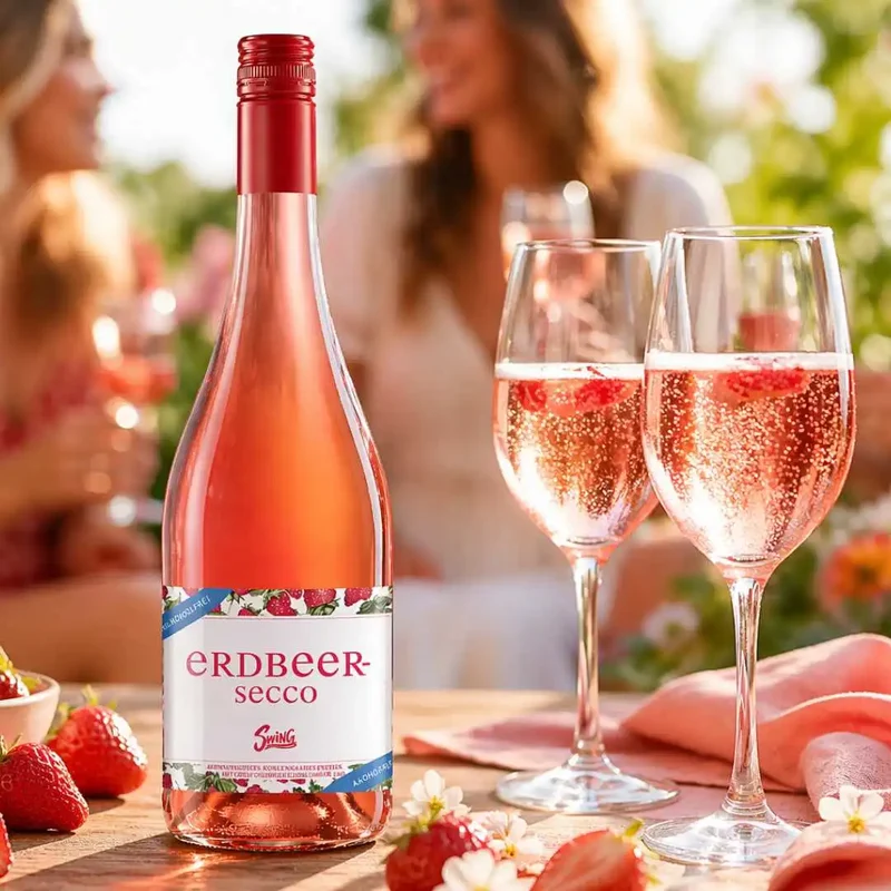 Drathen - Erdbeer Secco alkoholfrei - alkoholfreier Secco