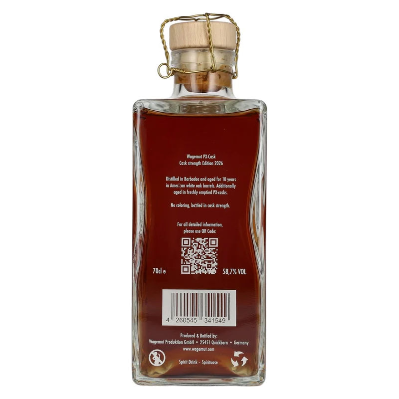 Wagemut by N. Kröger PX-CASK STRENGTH Edition 01 58,7% Vol. 0,7l