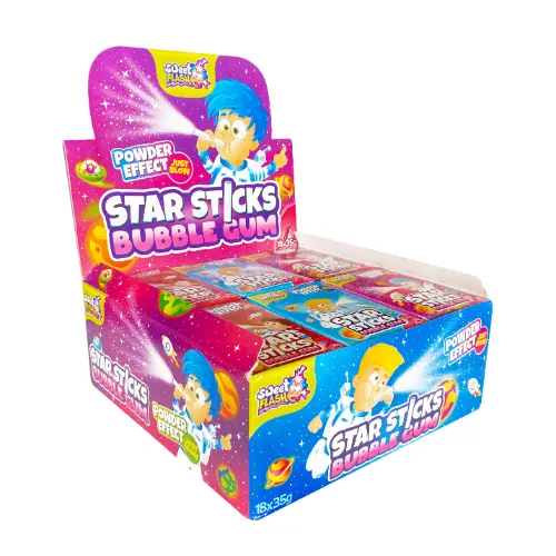 Sweet Flash Star Sticks 18 Stück im Karton