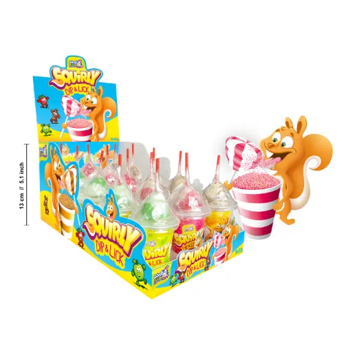 Sweet Flash Squirly Dip&Lick 15 Stück im Karton