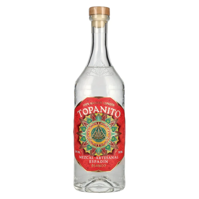 Topanito Mezcal Artesanal Blanco 100% Mague Espadín 52% Vol. 0,7l