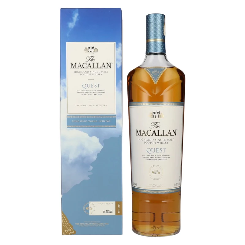 The Macallan QUEST Highland Single Malt 40% Vol. 1l in Geschenkbox