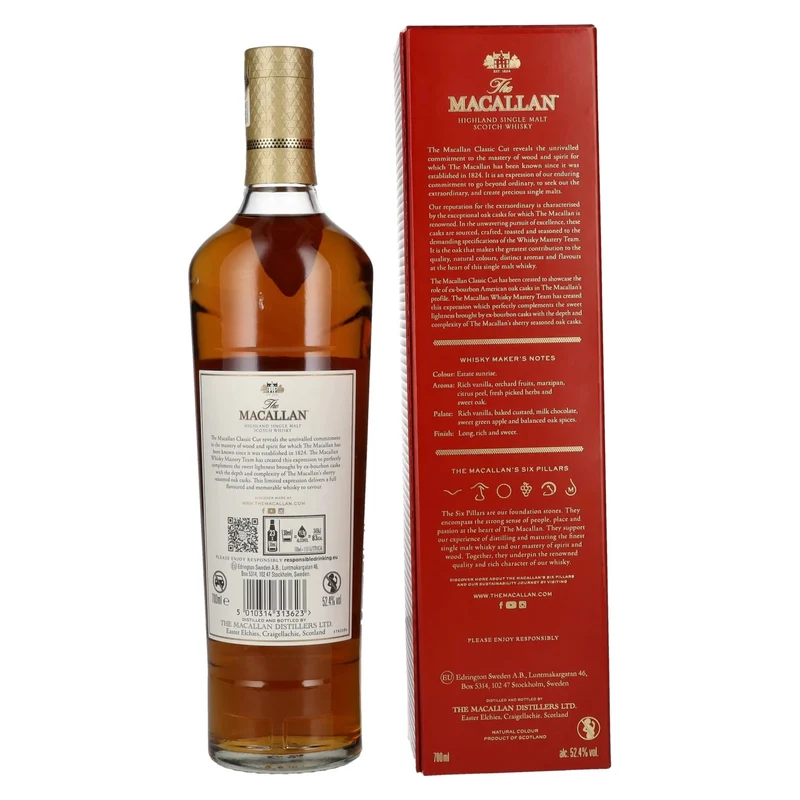 The Macallan CLASSIC CUT Limited Edition 2024 52,4% Vol. 0,7l in Geschenkbox